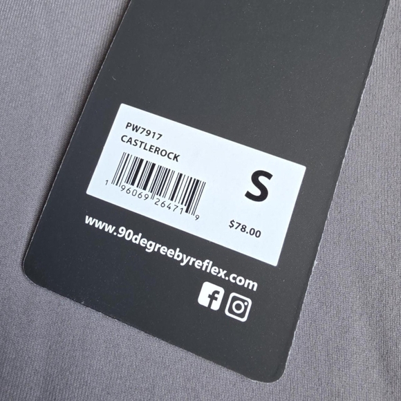 90 Degree By Reflex Gray Leggings - Picture 4 of 4